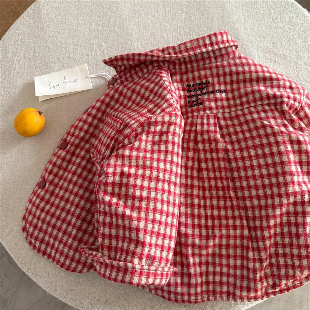 Veste matelassée enfant à carreaux – CLEVI Paris