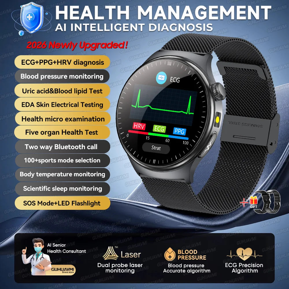 Montre GUHUAVMI TK27 AMOLED Bluetooth – CLEVI Paris