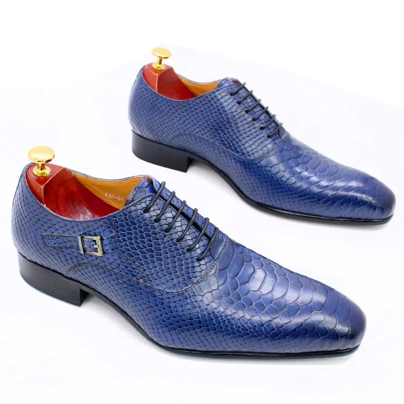 Oxford homme à lacets en cuir véritable – CLEVI Paris