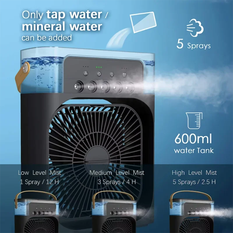 Mini ventilateur de table 3 vitesses – CLEVI Paris