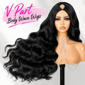Perruque V/U Part Body Wave Cheveux Humains Brésiliens – CLEVI Paris