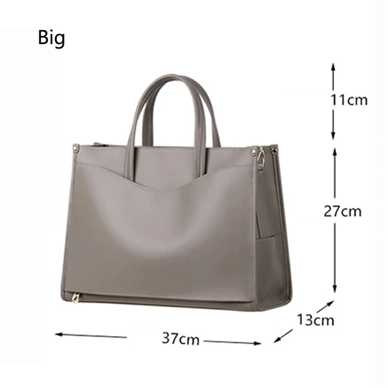 Sac Fourre-Tout Femme Cuir Véritable Bandoulière 2 Tailles – CLEVI Paris