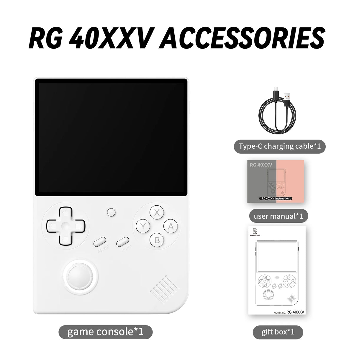 Console rétro ANBERNIC RG40XXV écran 4″ – CLEVI Paris
