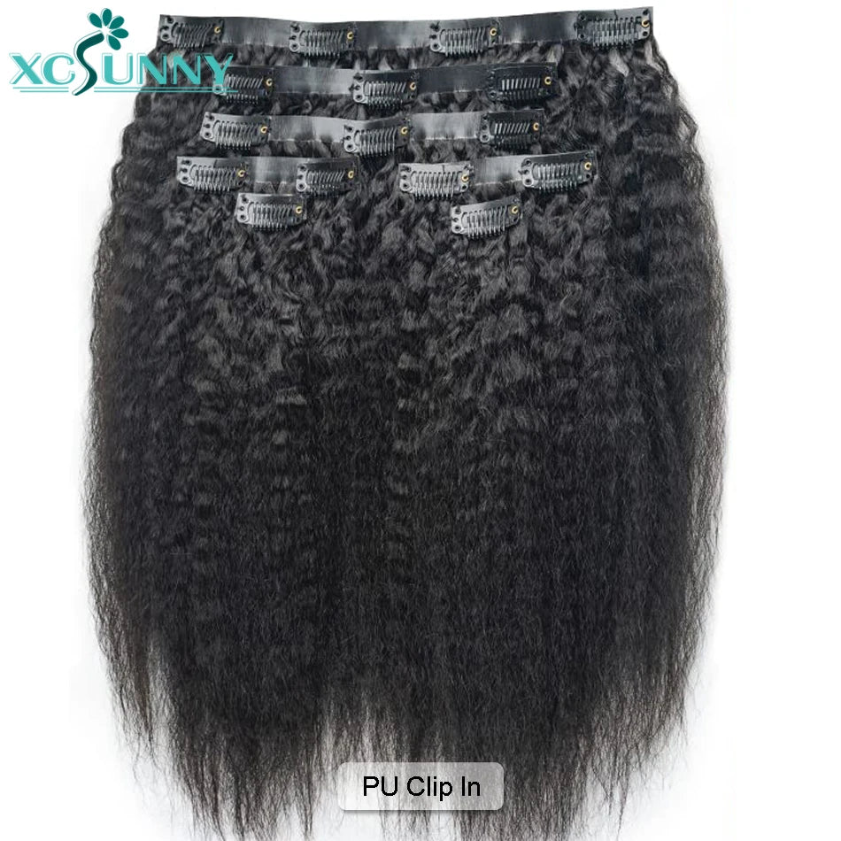 Extensions Clip-In Kinky Straight Remy – CLEVI Paris