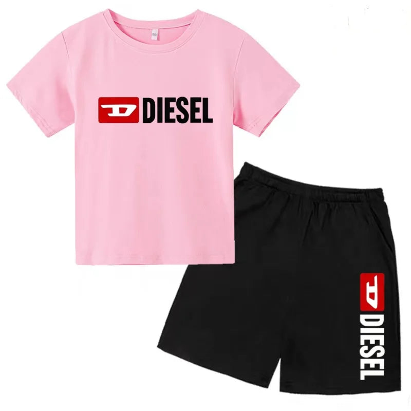 Ensemble enfant T-shirt à lettres et short – CLEVI Paris