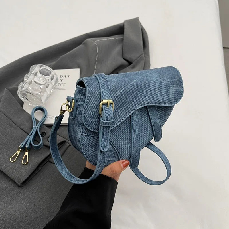 Sac bandoulière femme forme selle – CLEVI Paris