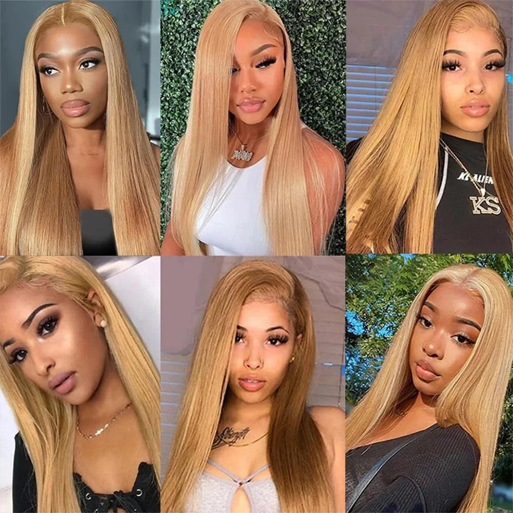 Bundles Cheveux Humains Lisses Blonde Dorée #27 Brésiliens 95g XCBSJIAFA – CLEVI Paris