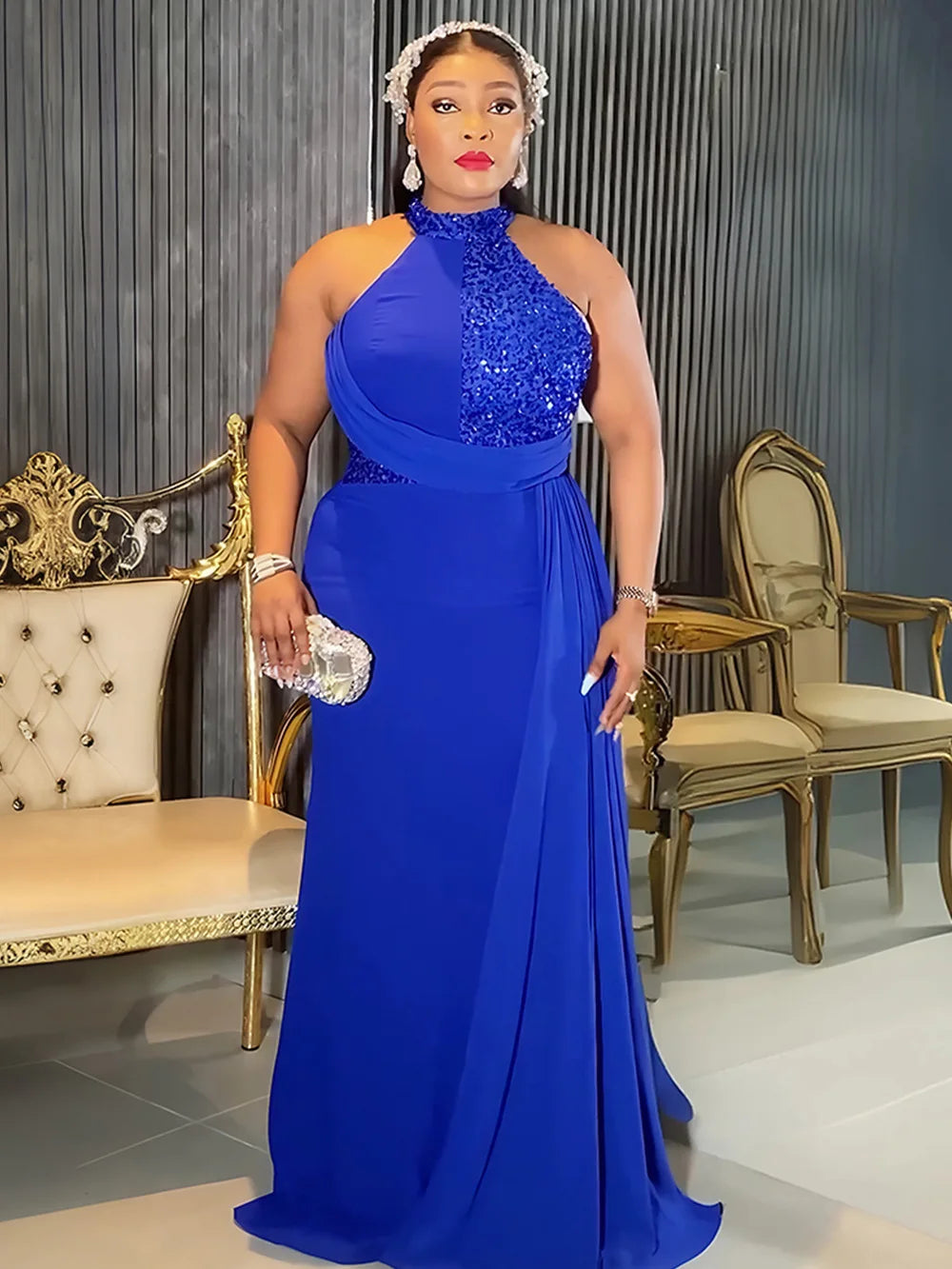 Robe maxi africaine de mariage – CLEVI Paris