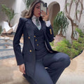 Tailleur 3 pièces femme rayé bureau – CLEVI Paris