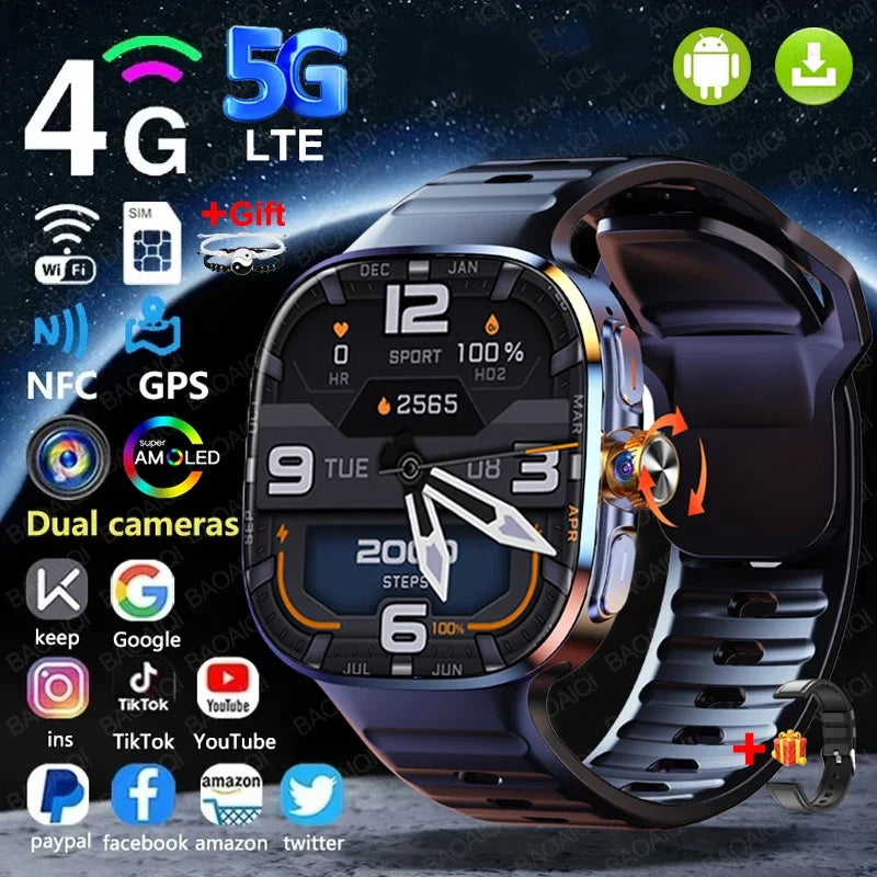 Montre Connectée 4G Android GPS – CLEVI Paris