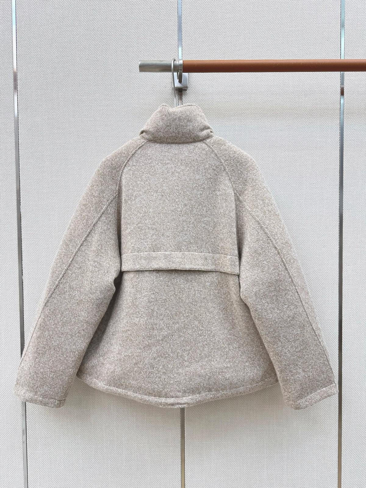 Veste femme en cachemire et duvet à col montant – CLEVI Paris