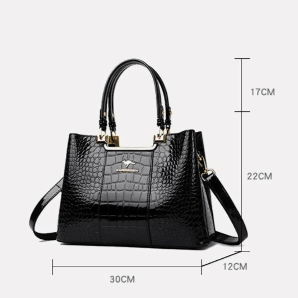 Sac Bandoulière Femme 3 Compartiments Grande Capacité – CLEVI Paris