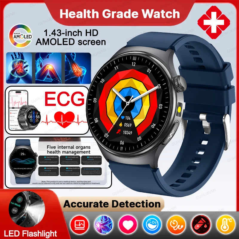 Montre connectée TK27 AMOLED 1,43″ – CLEVI Paris