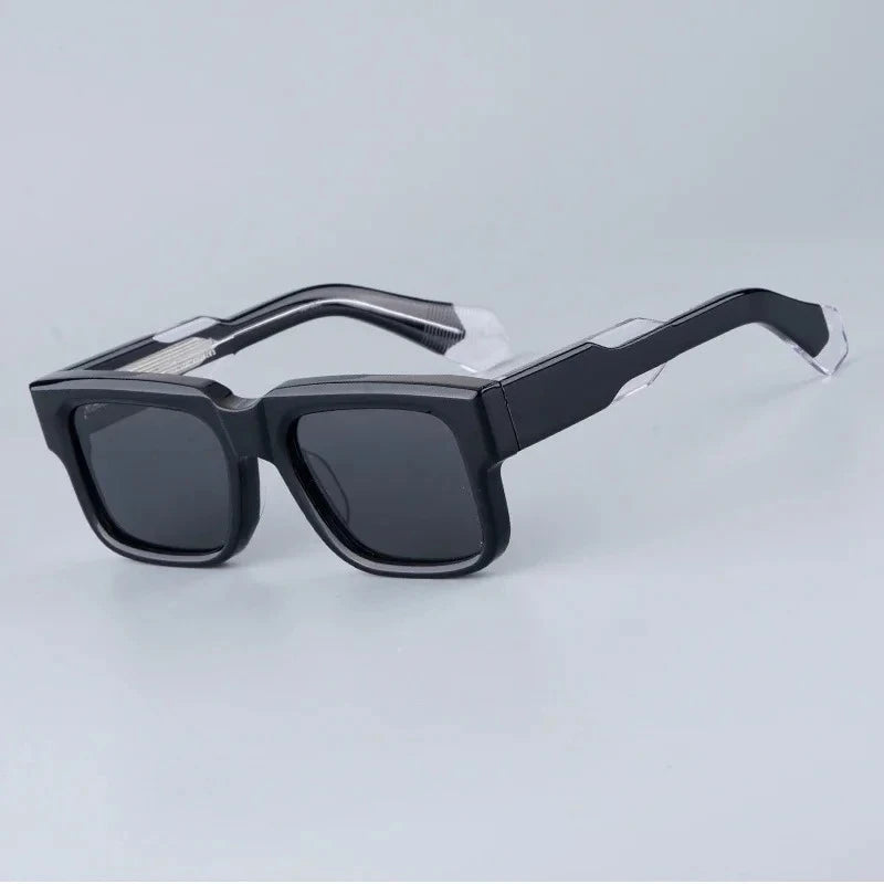 Lunettes de Soleil Grandes Carrées Acétate Hemmings UV400 Unisexe – CLEVI Paris