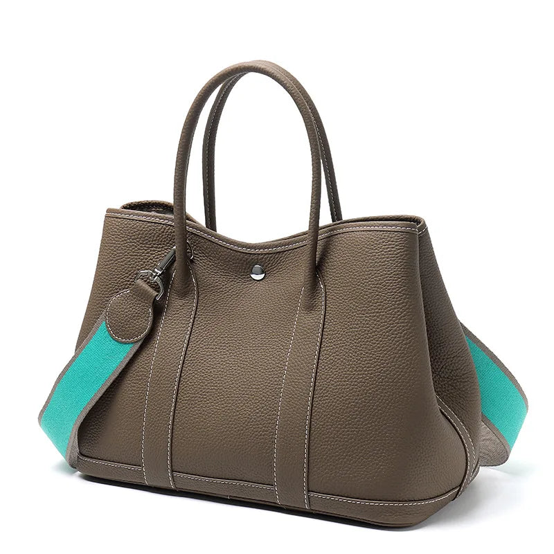 Sac Seau Cuir Vache Pleine Fleur Grande Capacité Femme – CLEVI Paris