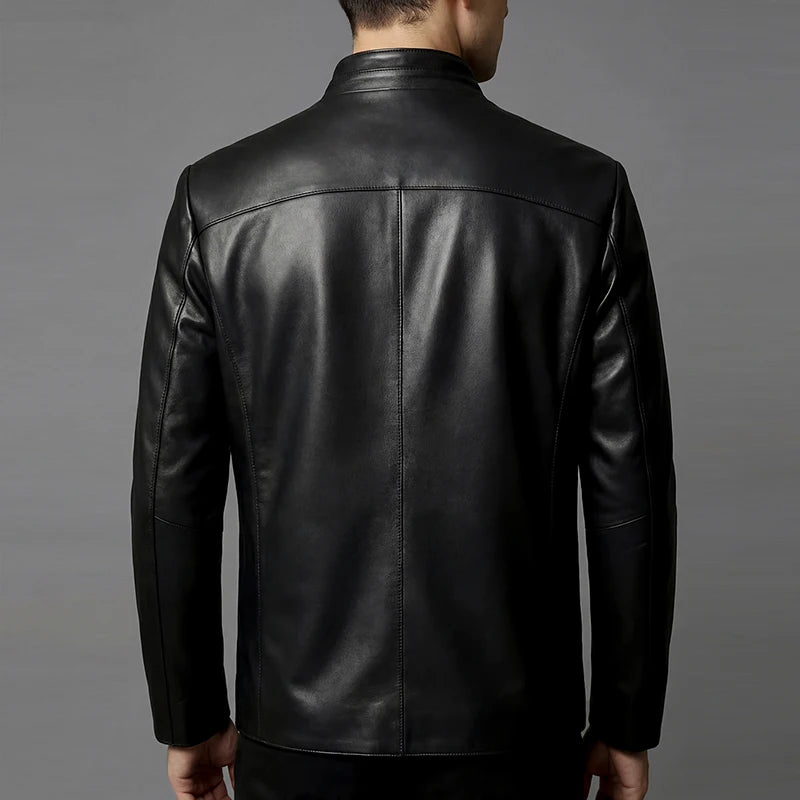 Veste homme noire zippée, deux cols au choix – CLEVI Paris