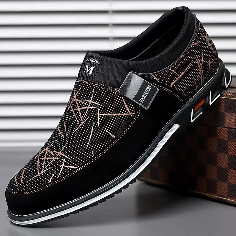 Derbies homme vernies à motif floral – CLEVI Paris