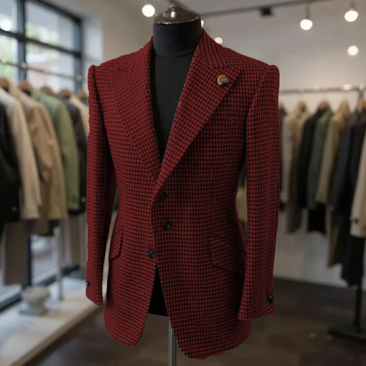 Blazer homme pied-de-poule – CLEVI Paris