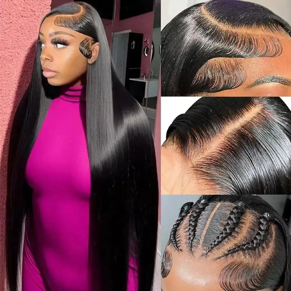 Perruque Lace Frontal HD Straight Remy Hair – CLEVI Paris