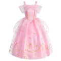 Robe princesse fille en tulle à étoiles dorées – CLEVI Paris