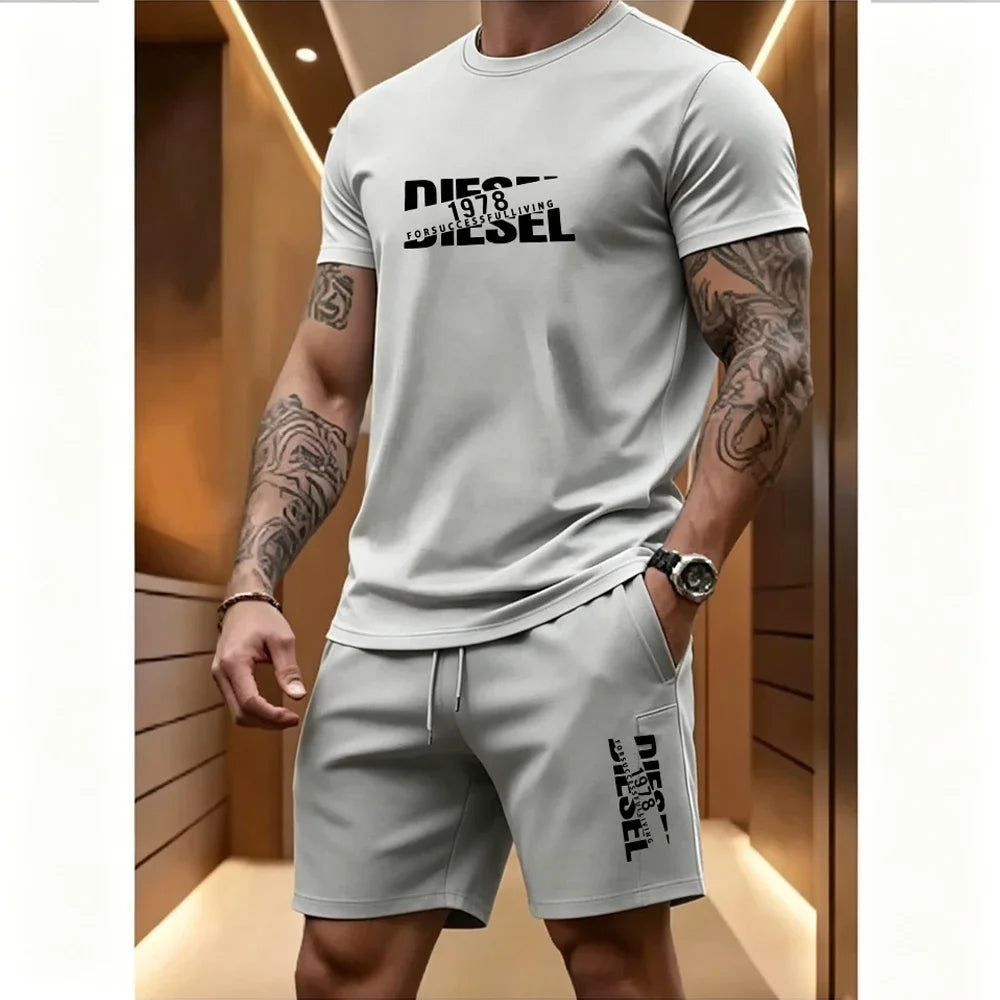 Ensemble homme imprimé, short taille élastique – CLEVI Paris