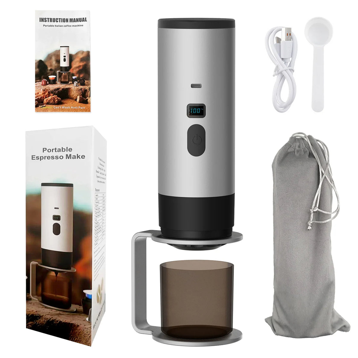 Machine expresso portable 3-en-1 – CLEVI Paris