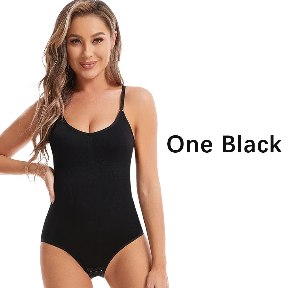 Gaine Gainante Femme Bodysuit Sculptant Sans Couture Rehausse Fesses Entrejambe Ouvert Haute Élasticité Contrôle Moyen S-4XL – CLEVI Paris