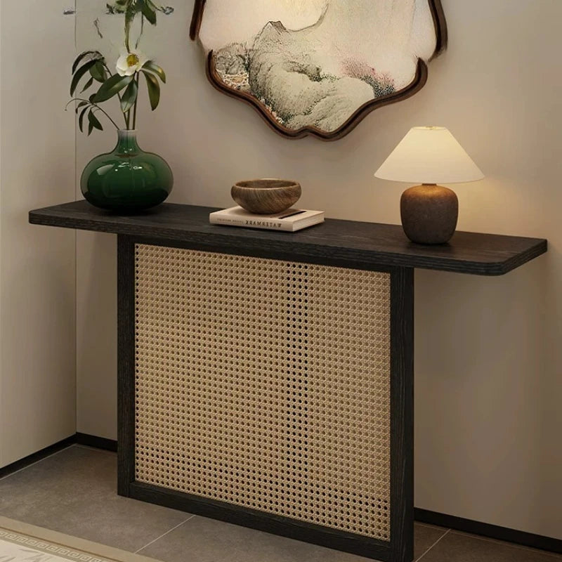 Console en chêne rouge avec tiroirs – CLEVI Paris