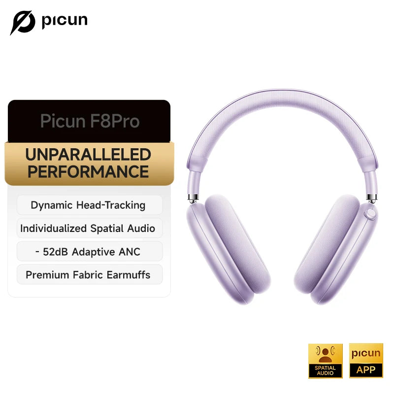 Casque ANC Picun F8 Pro Bluetooth 5.4 – CLEVI Paris