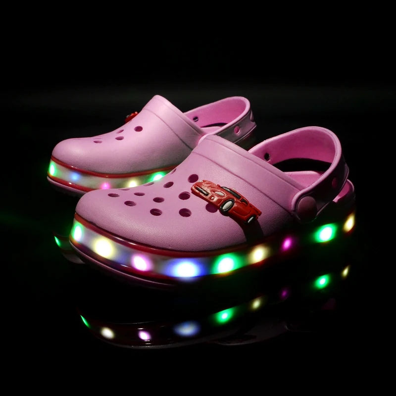 Sandales Enfant LED Lumineuses Été Garçon Fille – CLEVI Paris