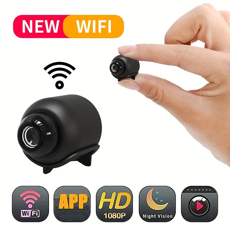 Mini Caméra WiFi 1080P Vision Nocturne Détection de Mouvement – CLEVI Paris