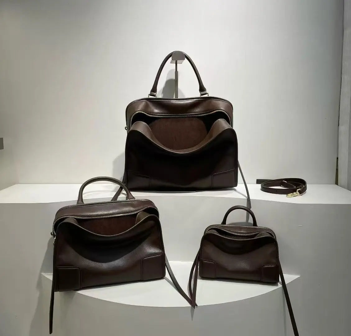 Sac bandoulière femme en cuir, 3 tailles – CLEVI Paris