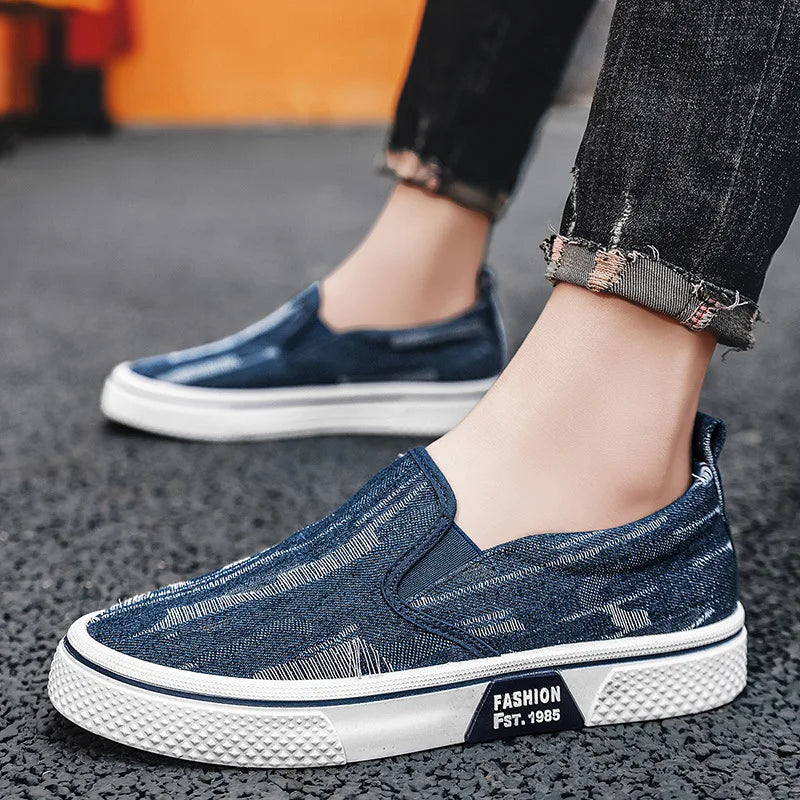 Mocassins homme en toile – CLEVI Paris