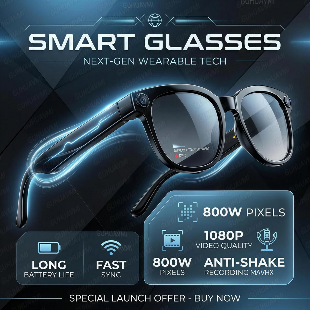 Lunettes connectées M02S caméra et audio – CLEVI Paris