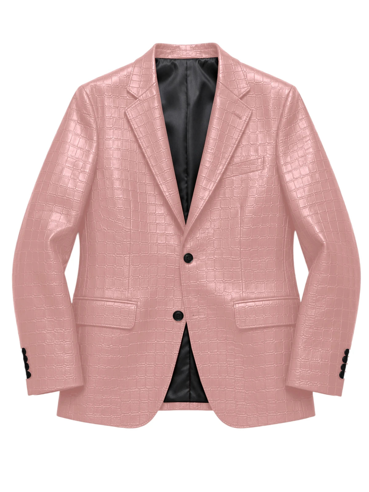 Blazer homme simili cuir crocodile à 2 boutons – CLEVI Paris