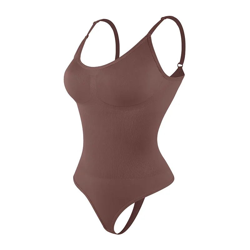 Body Gainant Sculptant Femme Bretelles Réglables Contrôle Ferme – CLEVI Paris