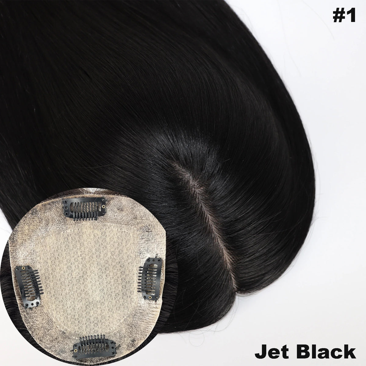 Topper Capillaire Femme Base Soie Cheveux Humains Remy Brésiliens 150% Clips – CLEVI Paris