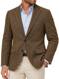Blazer homme à chevrons et deux boutons – CLEVI Paris