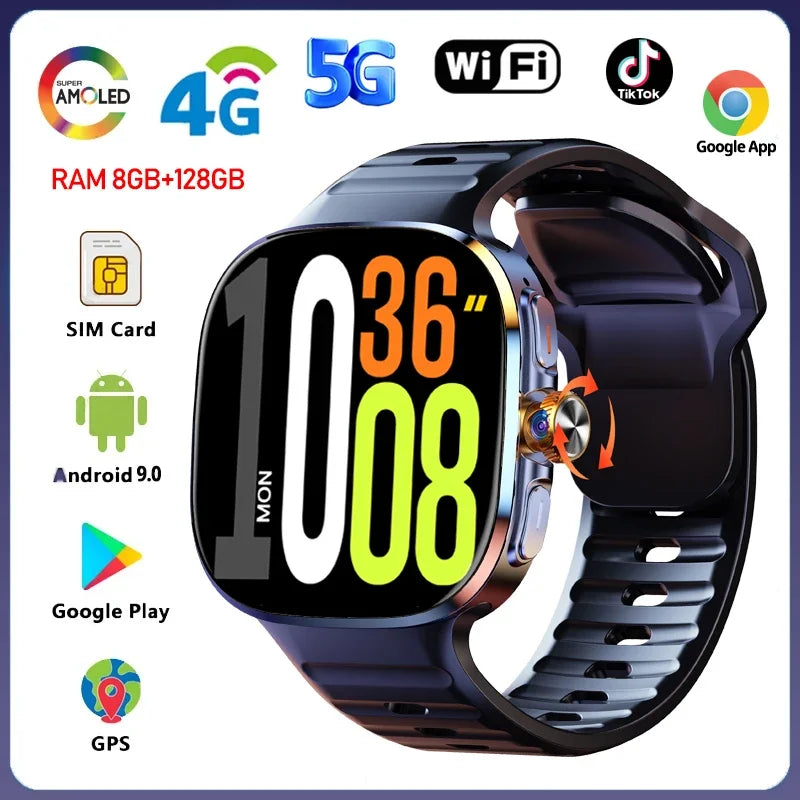 Montre BAOAIQI 4G AMOLED 2,4″ avec SIM – CLEVI Paris