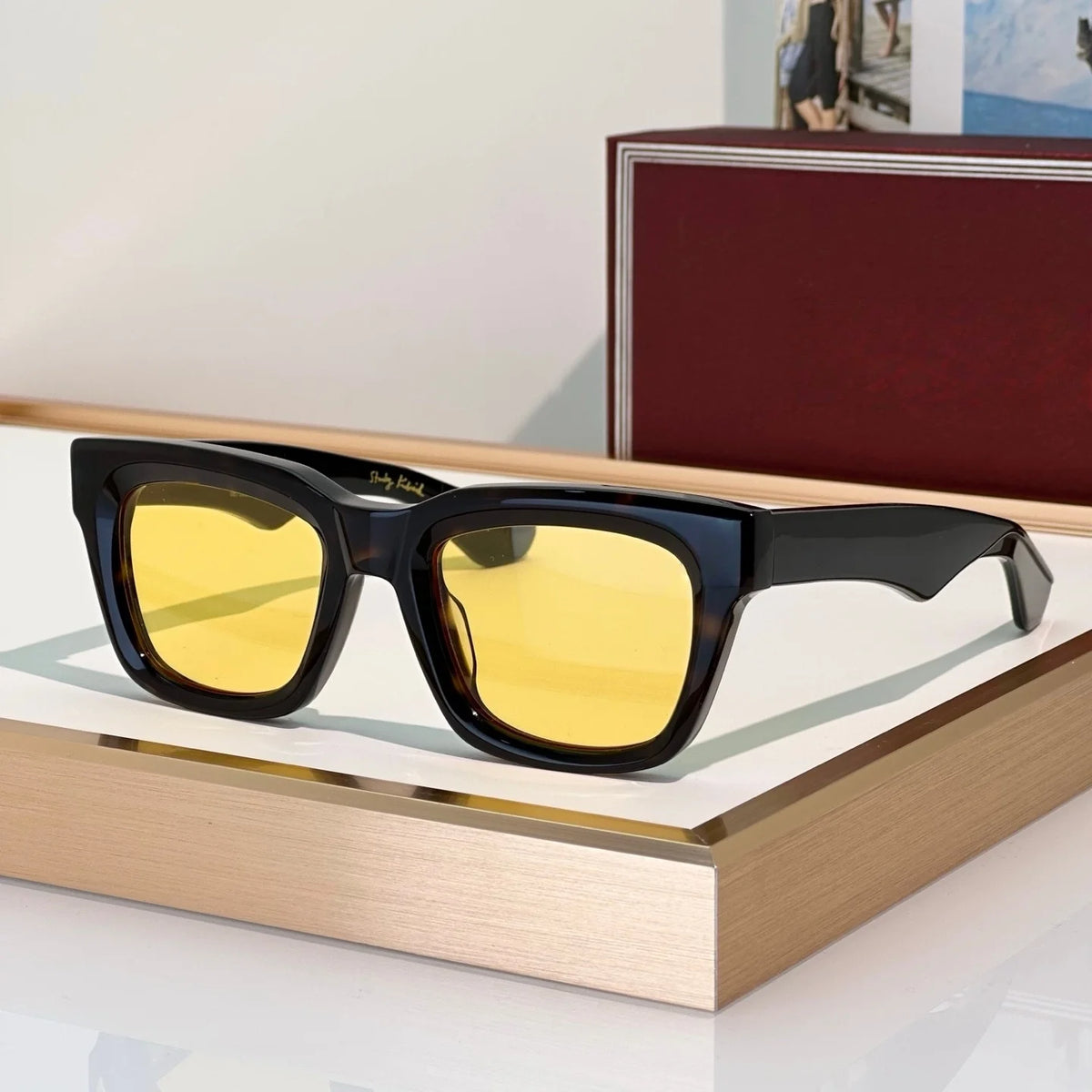 Lunettes de Soleil Carrées Acétate Unisexe UV400 Torrance – CLEVI Paris