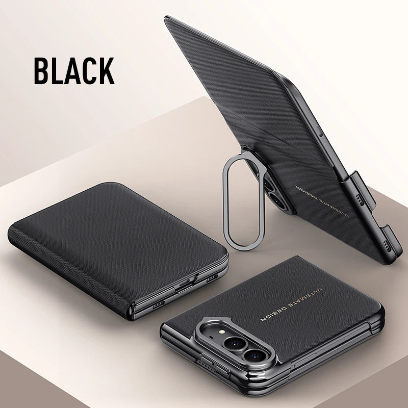 Étui iPhone Duo en simili cuir avec support – CLEVI Paris