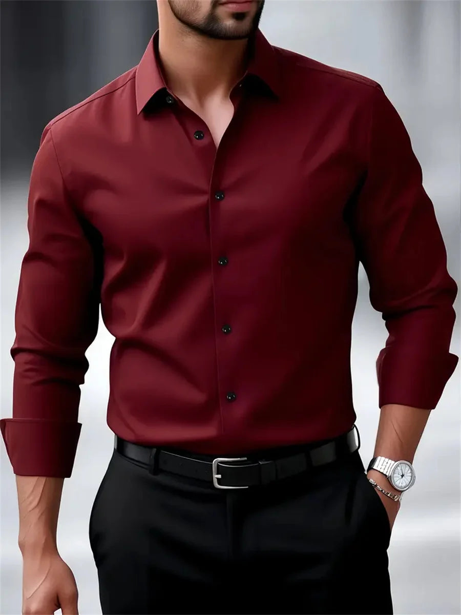 Chemise Homme en Polyester et Élasthanne – CLEVI Paris