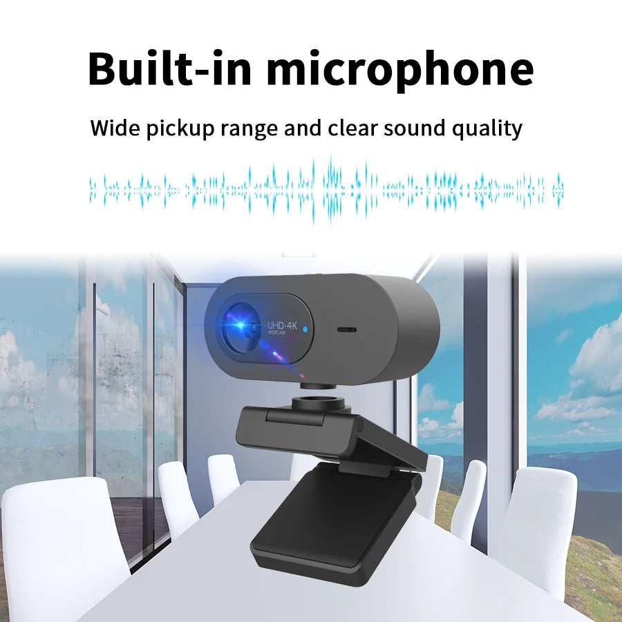 Webcam 4K USB Rotative Conférence PC Mac – CLEVI Paris