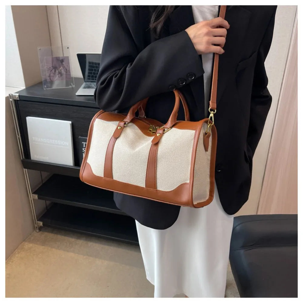 Sac de Sport Fitness Grande Capacité Toile Bandoulière – CLEVI Paris
