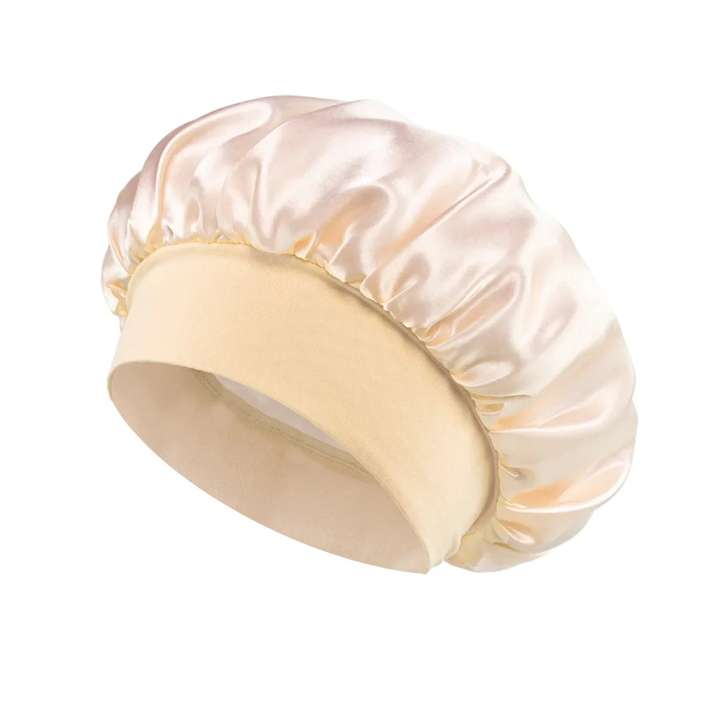 Bonnet de nuit femme en satin de polyester – CLEVI Paris