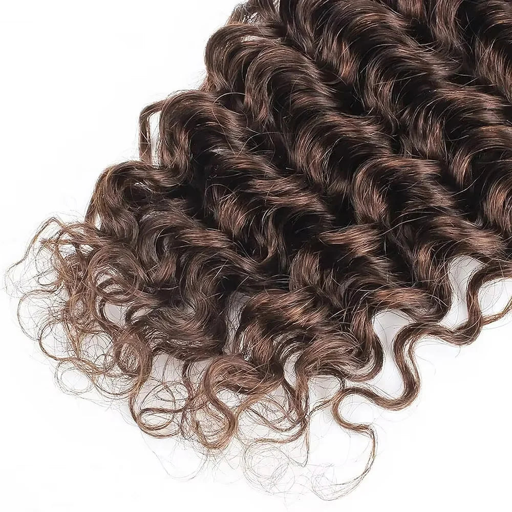 Extensions Water Wave Remy Hair Chocolate Brown – CLEVI Paris