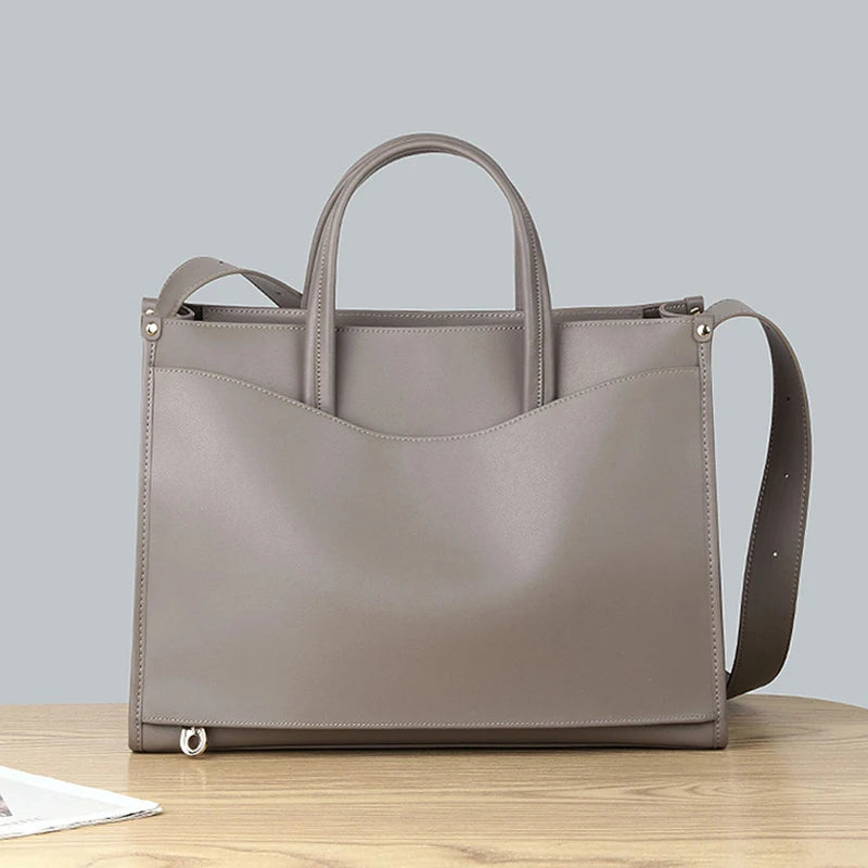 Sac Fourre-Tout Femme Cuir Véritable Bandoulière 2 Tailles – CLEVI Paris