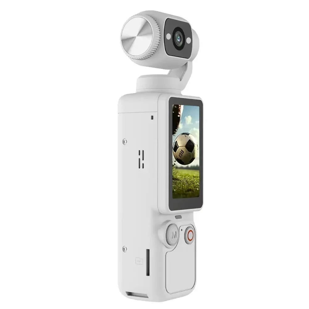 Caméra de Poche 5K 30fps – Stabilisation d’Image, Grand Écran Intégré, Vlogging & Voyage – CLEVI Paris