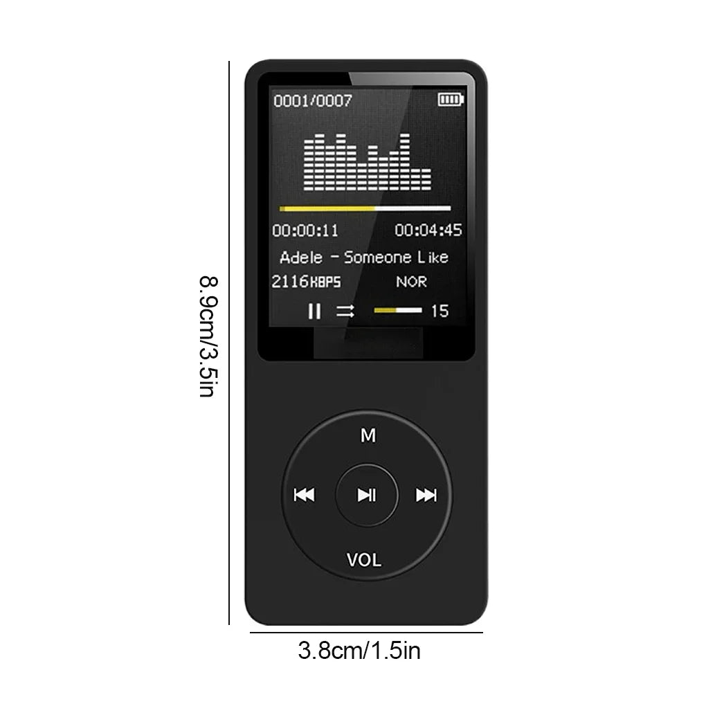 Lecteur MP3 Ultra-Slim Bluetooth FLAC FM TF 128Go 10h Sport Walkman – CLEVI Paris