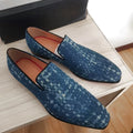 Mocassins homme LTTL en toile bleue – CLEVI Paris